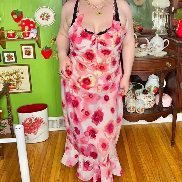 Mlle Gabrielle Dresses & Skirts - Vintage y2k Mlle Gabrielle plus size coquettecore milkmaid summer maxi dress